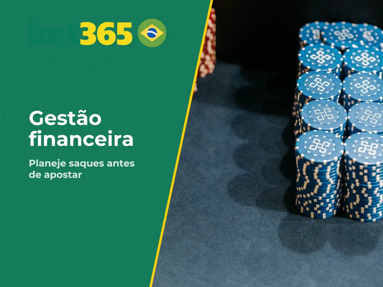 Como pensar no saque antes mesmo de apostar. O princípio mais importante da gestão financeira em apostas: **planeje o saque antes de depositar**.