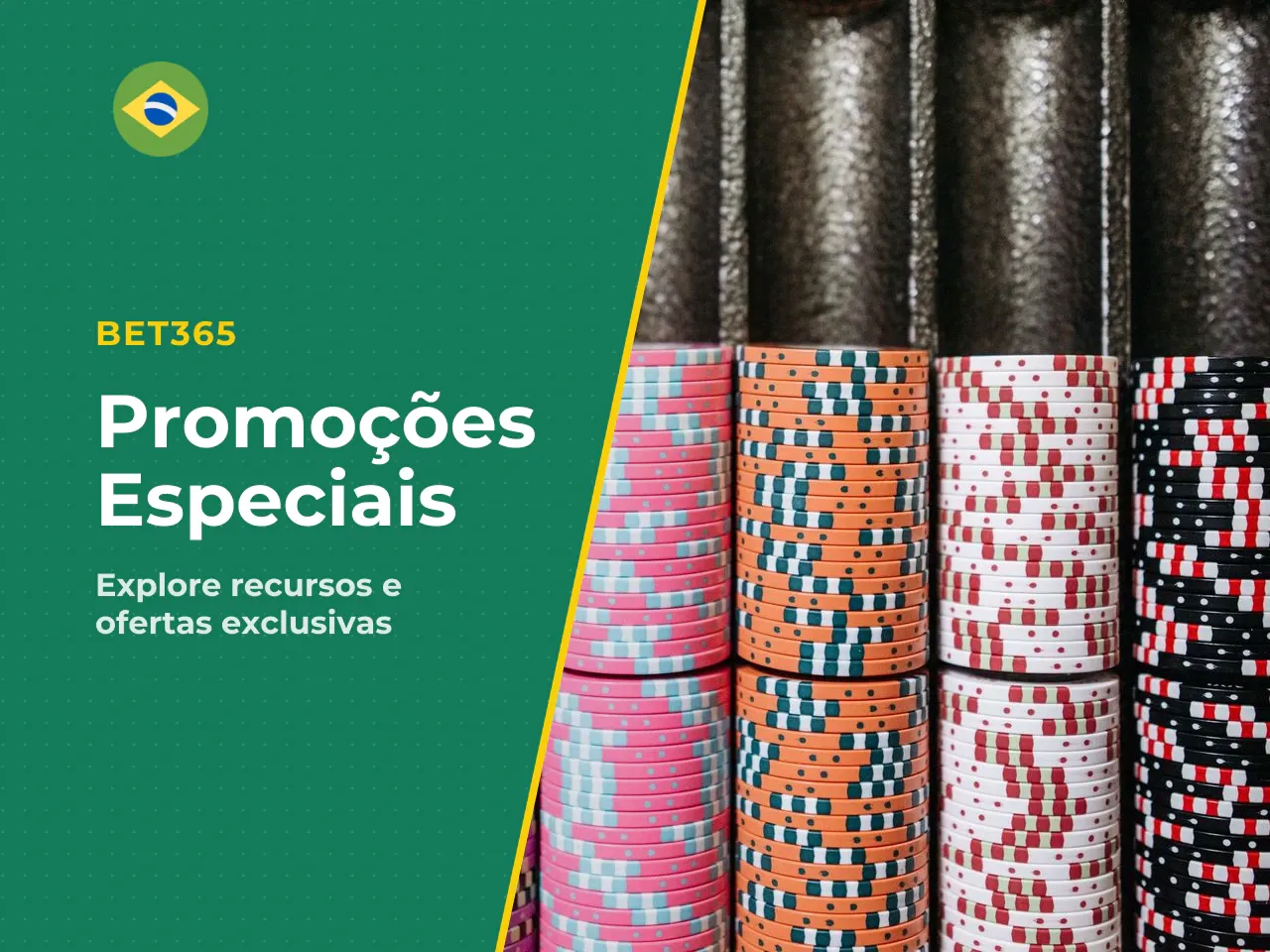 Promoções e recursos especiais na bet365. Embora não haja bônus de boas-vindas tradicional para apostas esportivas (restrição alinhada à regulamentação brasileira para casas legalizadas), a bet365 dis