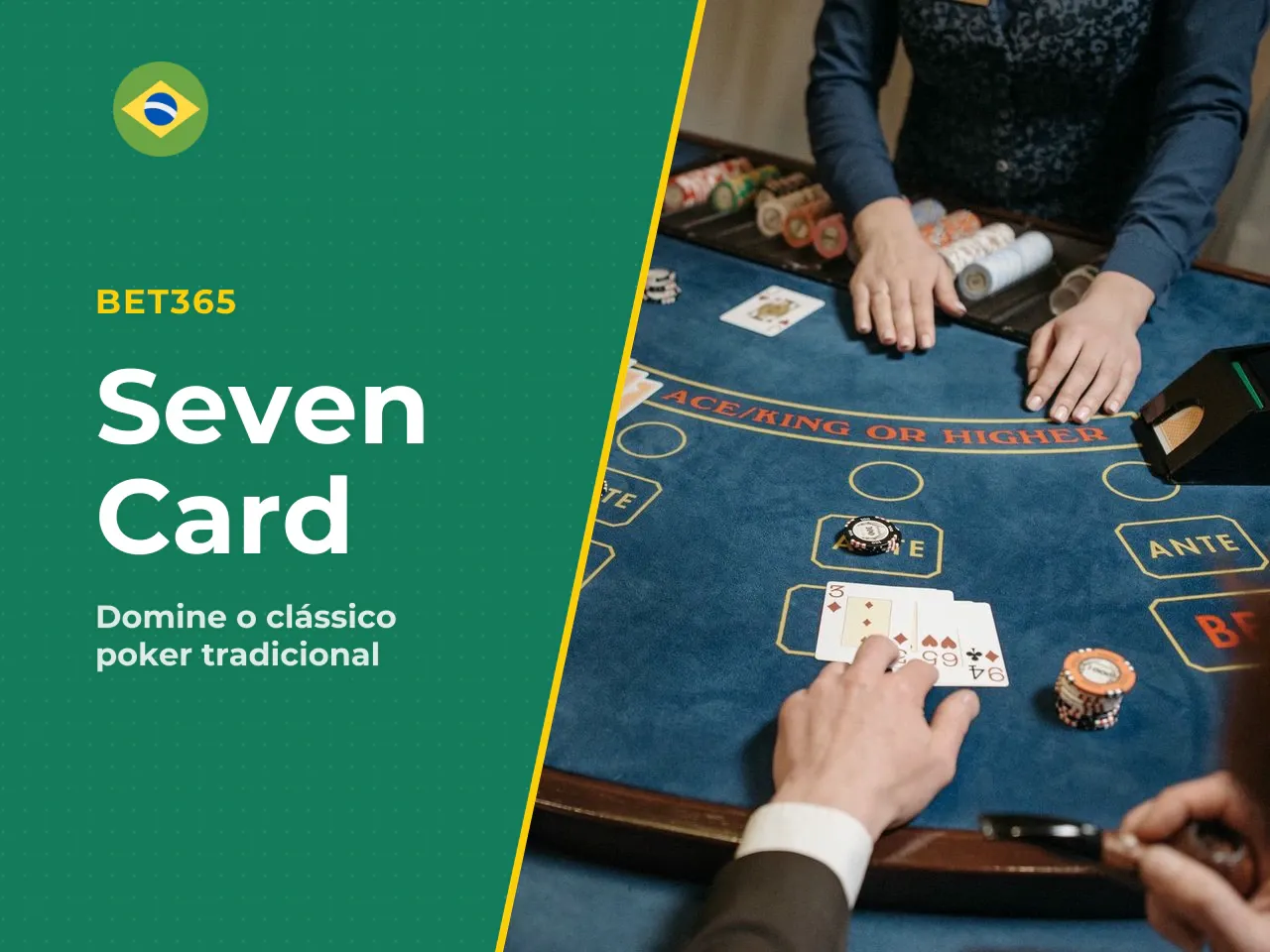 Seven-Card Stud: o clássico sem board. Antes do Texas Hold'em dominar o cenário, o Seven-Card Stud era o formato rei nas salas de poker americanas. Nesta variante, não há cartas comunitárias. Cada jog