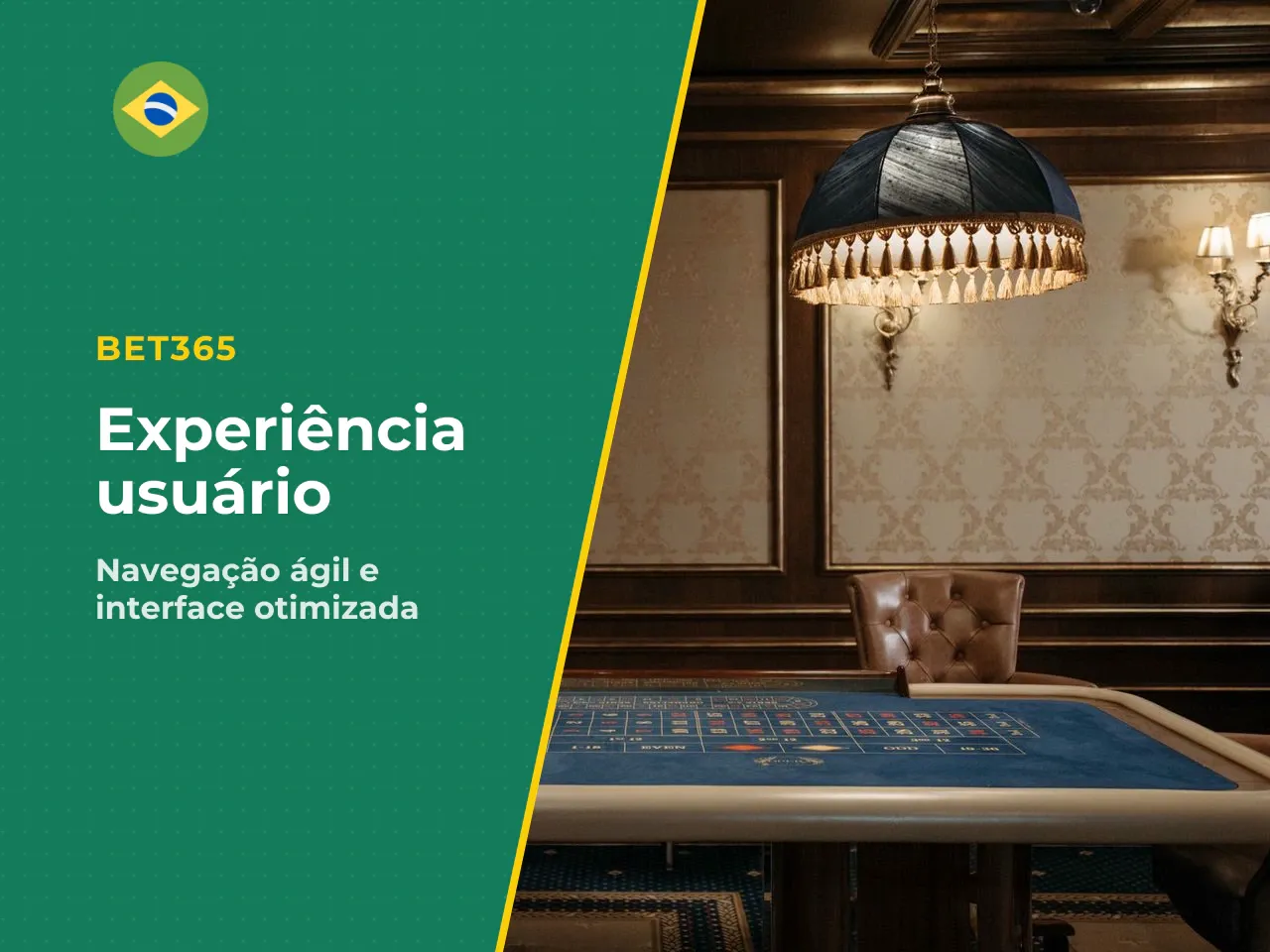Experiência do usuário, design do site e facilidade de jogo. Em resumo: o site possui navegação ágil para desktop e dispositivos móveis, com uma interface familiar para quem já utiliza outros produtos